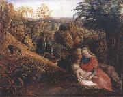 Rest on the Flight into Egypt or Holy Family